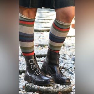 Cydwoq Triple Buckle Leather Boots EU 40 | Steampunk Mori Girl Avant Garde